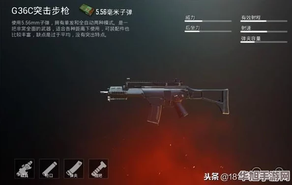 G36C突擊步槍在刺激戰場中的實戰表現