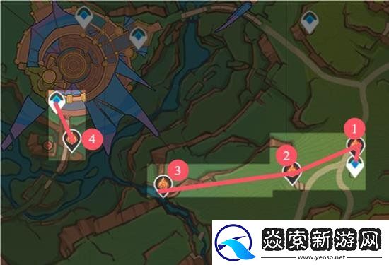 原神納塔火神瞳搜集攻略和路線分享