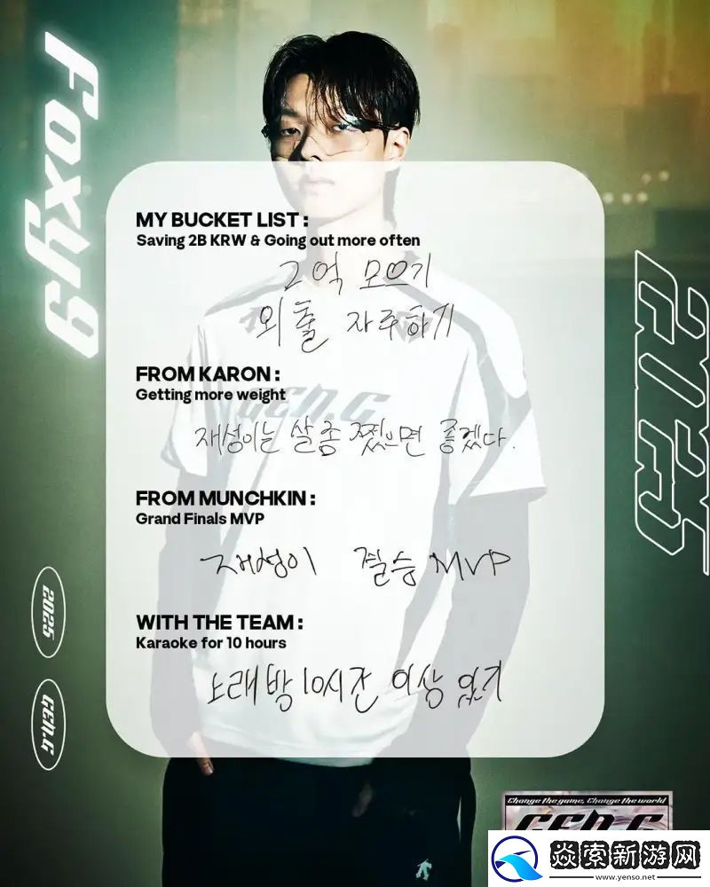 GEN選手的2025年目標