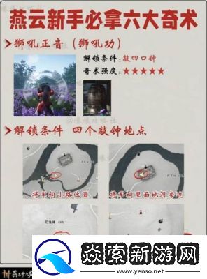 燕云十六聲通用奇術一覽及獲取攻略