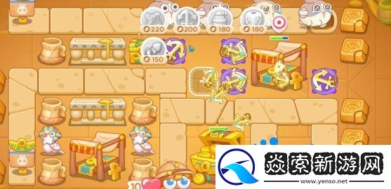 保衛蘿卜4法老歸來第113關怎么過